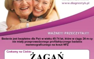 Plakat - Badania Mammograficzne