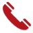 czerwona słuchawka telefoniczna